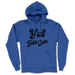 Southern Fried True Crime  Midweight Pullover Hoodie Royal Blue