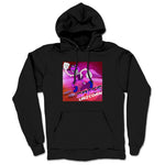 Space Unicorn  Midweight Pullover Hoodie Black