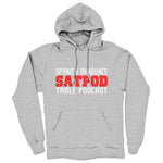 Spanish Announce Table Podcast  Midweight Pullover Hoodie Heather Grey