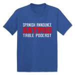 Spanish Announce Table Podcast  Toddler Tee Royal Blue