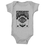 Stacked Card Podcast  Infant Onesie Heather Grey