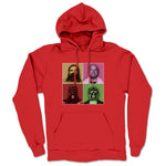 Steve De Marco  Midweight Pullover Hoodie Red