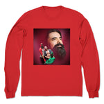 Steve De Marco  Unisex Long Sleeve Red