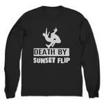 Sunset Flip Wrestling  Unisex Long Sleeve Black