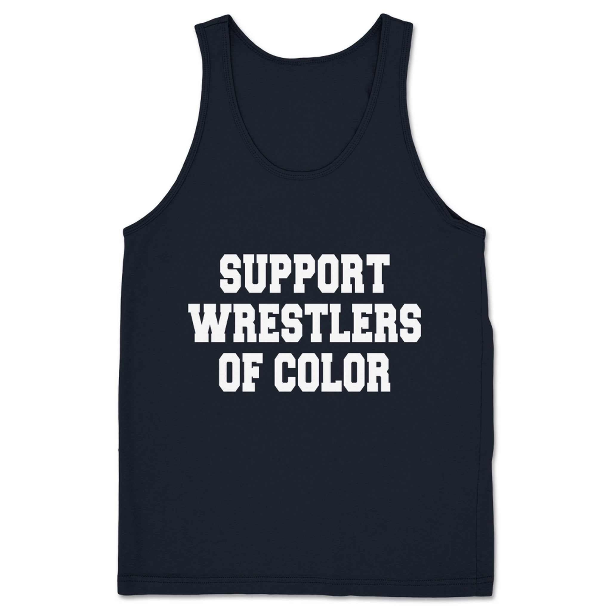 Superkick Foundation Support Wrestlers of Color Unisex Tank Navy