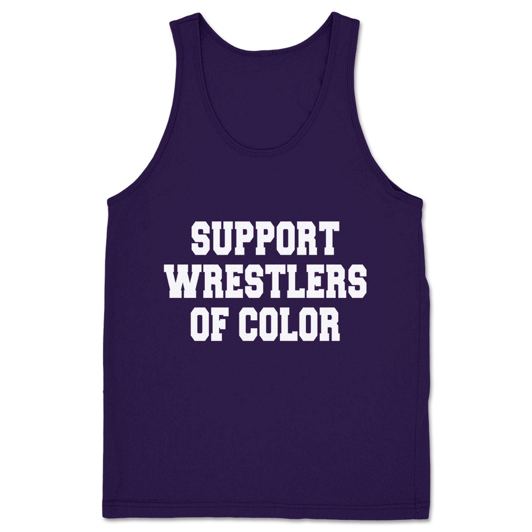 Superkick Foundation Support Wrestlers of Color Unisex Tank Purple