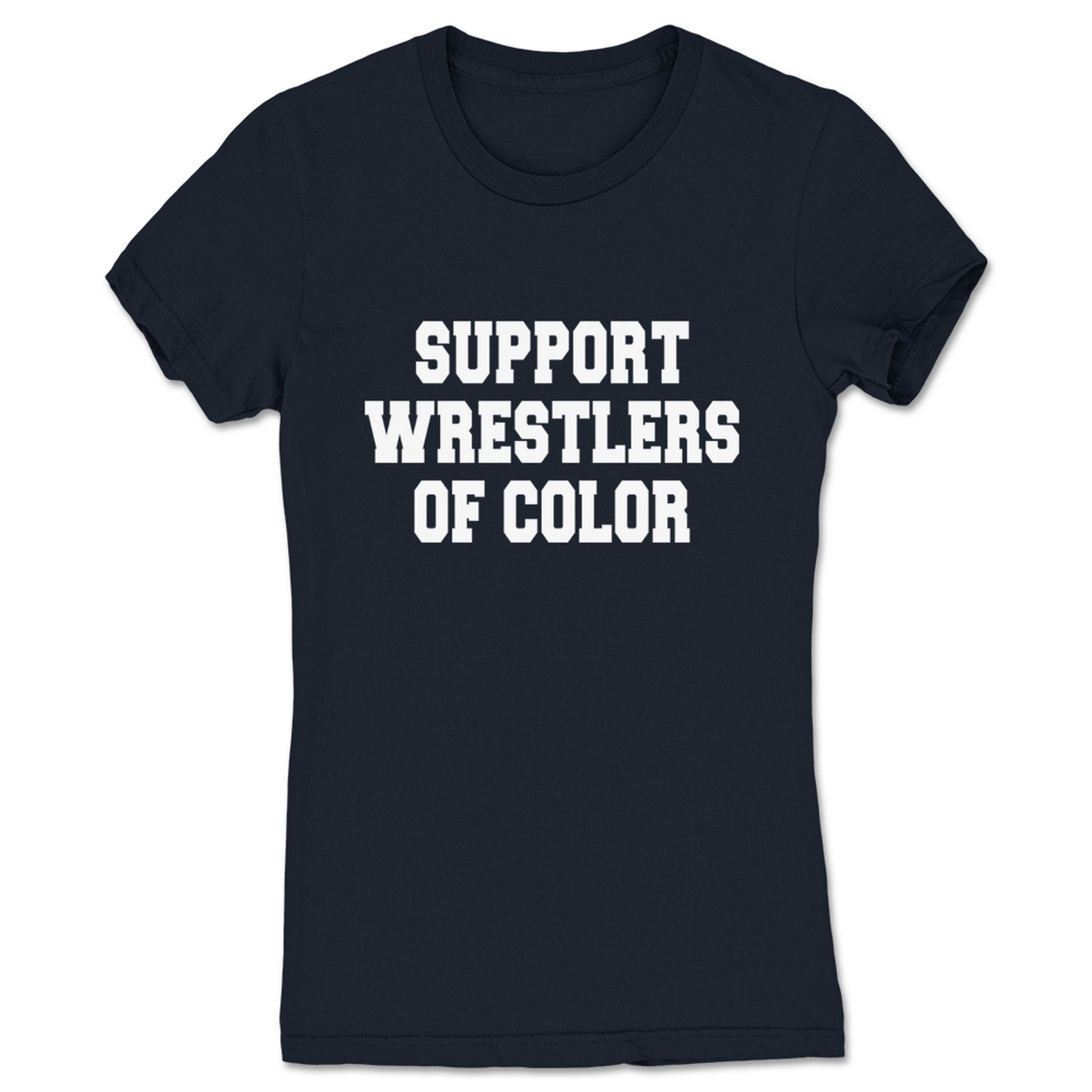 Superkick Foundation Support Wrestlers of Color Women's Tee Navy