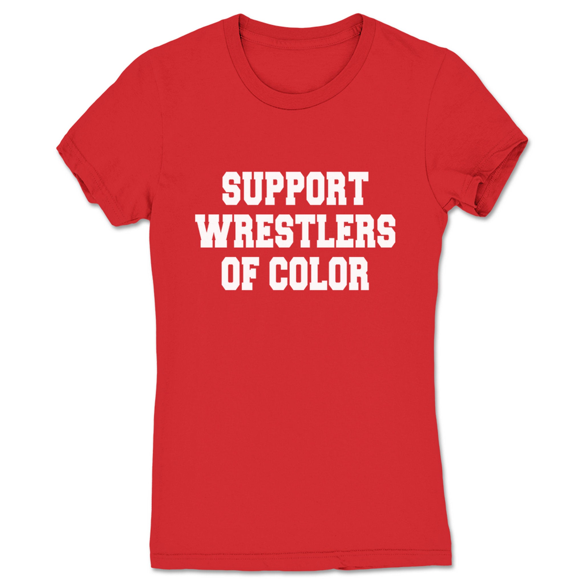 Superkick Foundation Support Wrestlers of Color Women's Tee Red