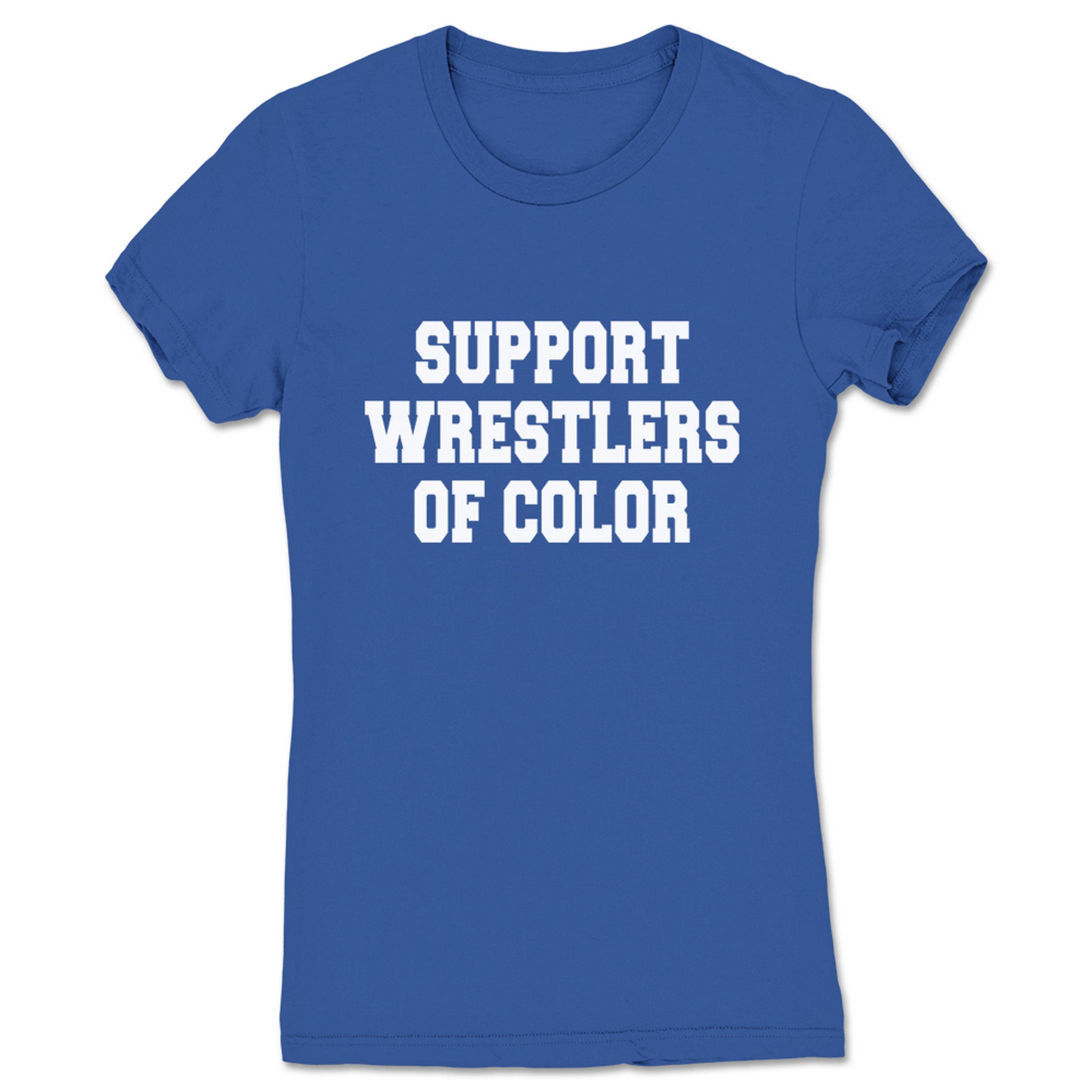 Superkick Foundation Support Wrestlers of Color Women's Tee Royal Blue