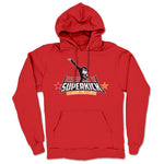 Superkick Wrestling Podcast  Midweight Pullover Hoodie Red