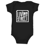 The Living Street  Infant Onesie Black