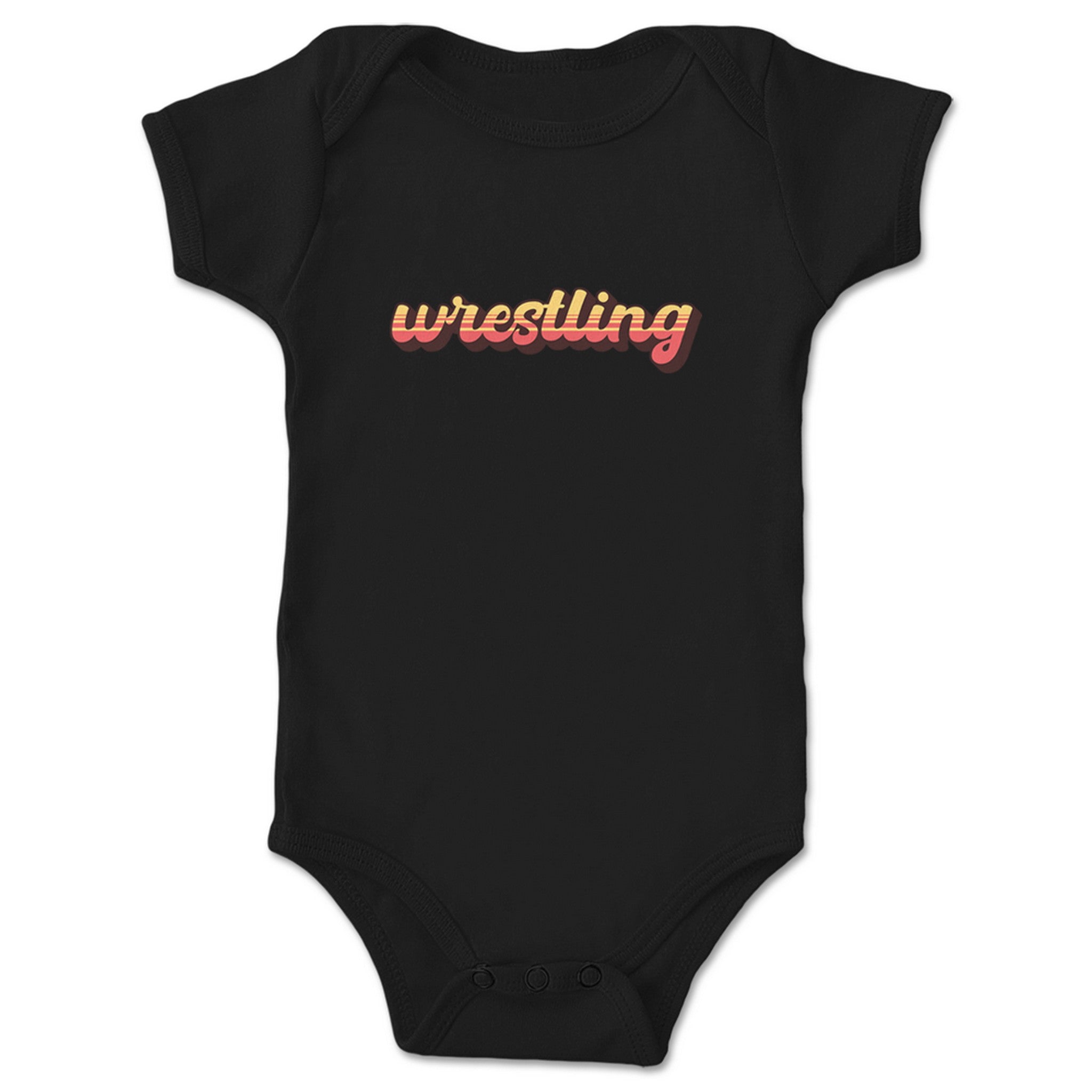 The Mr. Warren Hayes Show Vintage Wrestling Infant Onesie Black