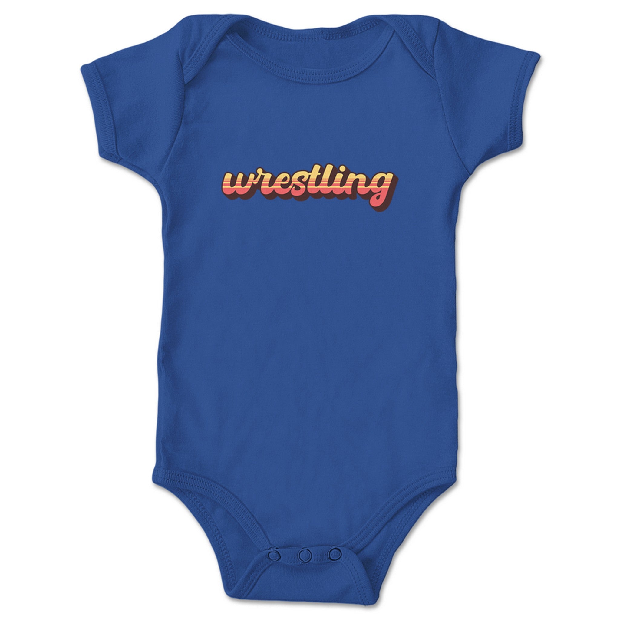 The Mr. Warren Hayes Show Vintage Wrestling Infant Onesie Royal Blue