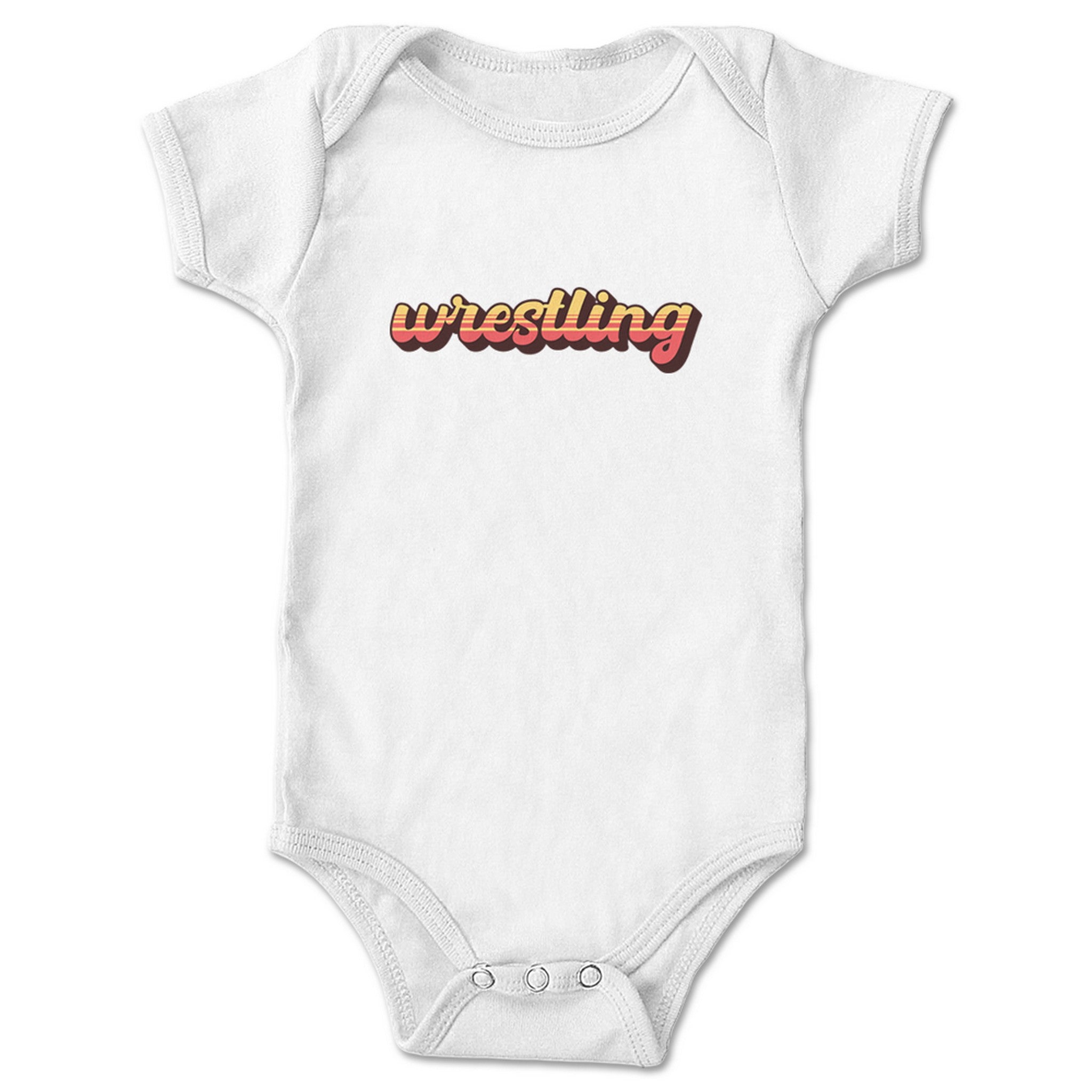 The Mr. Warren Hayes Show Vintage Wrestling Infant Onesie White