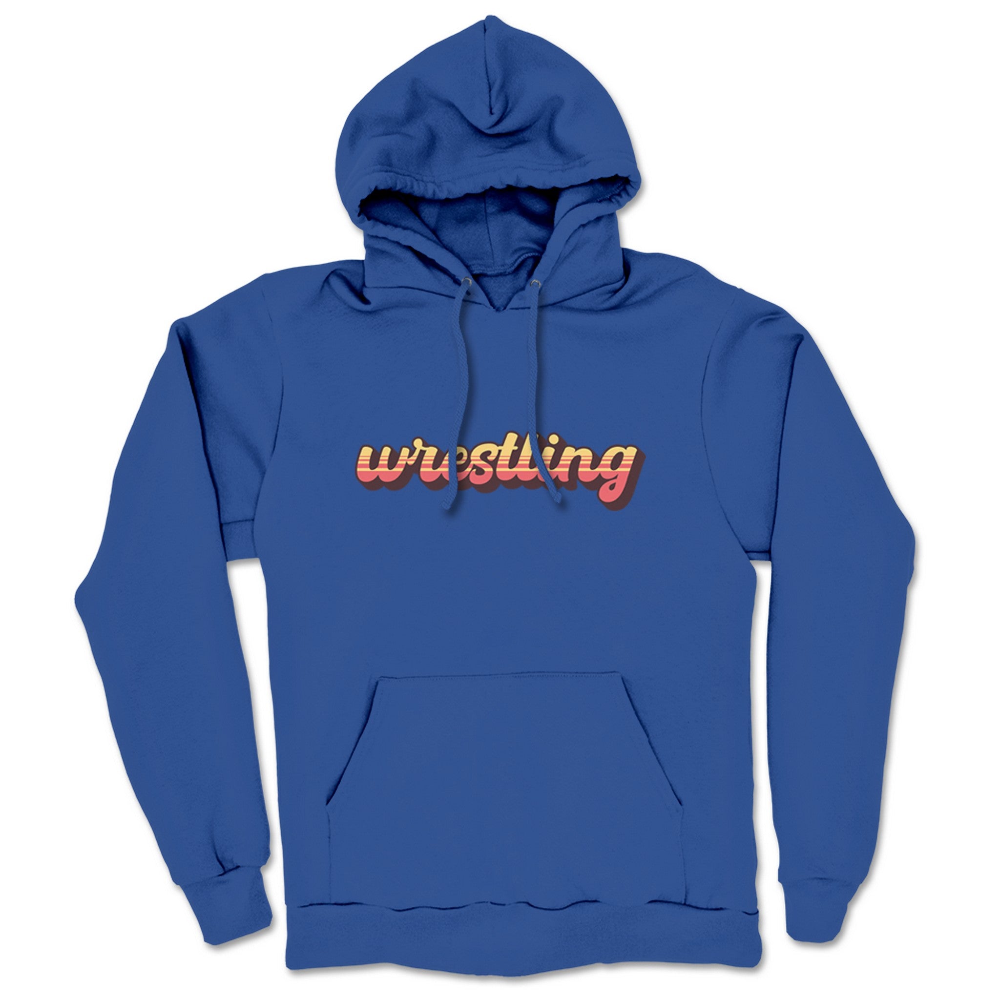 The Mr. Warren Hayes Show Vintage Wrestling Midweight Pullover Hoodie Royal Blue