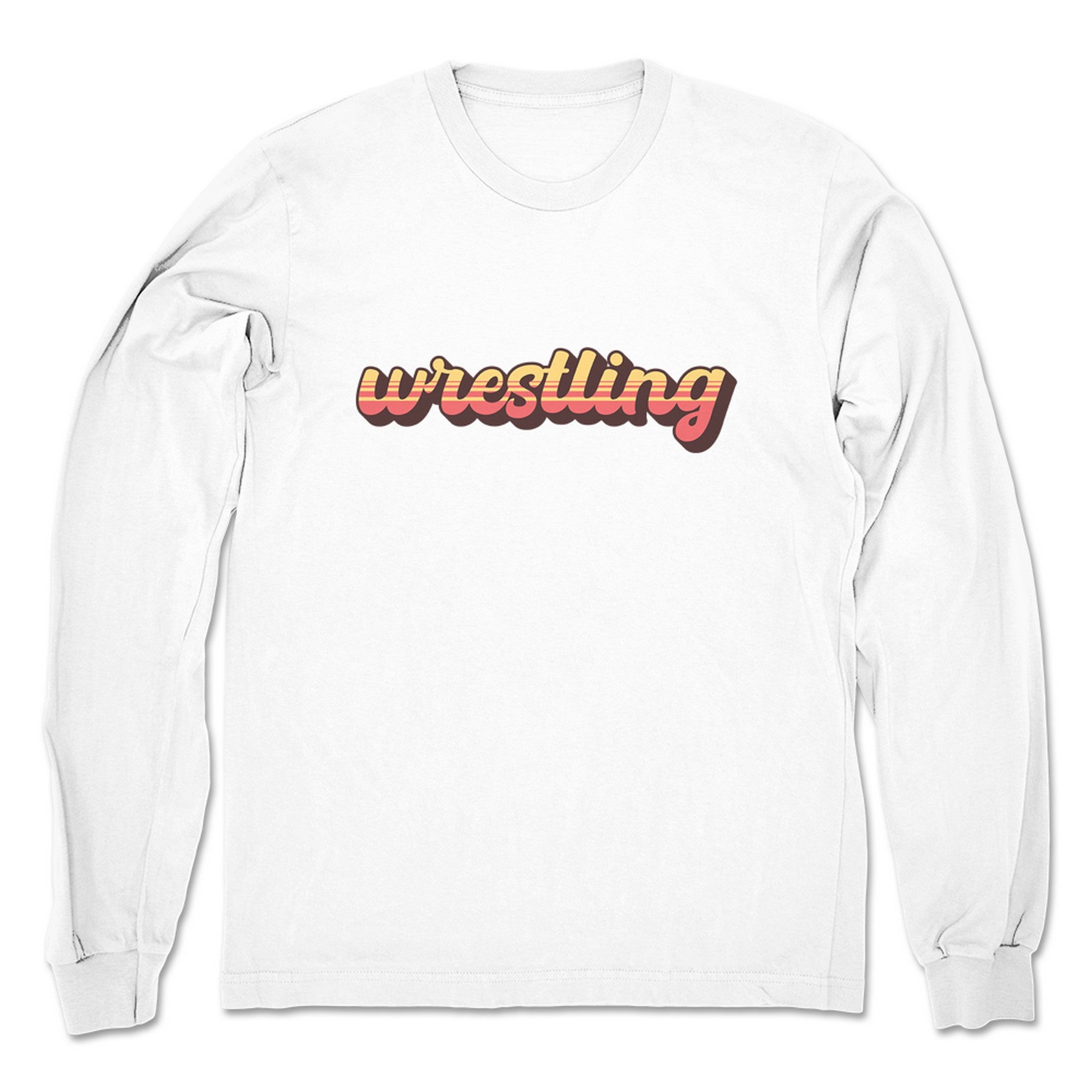 The Mr. Warren Hayes Show Vintage Wrestling Unisex Long Sleeve White