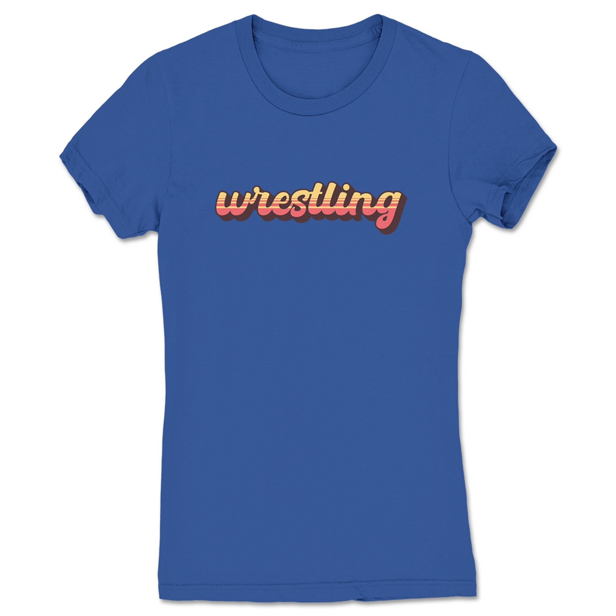 The Mr. Warren Hayes Show Vintage Wrestling Women's Tee Royal Blue