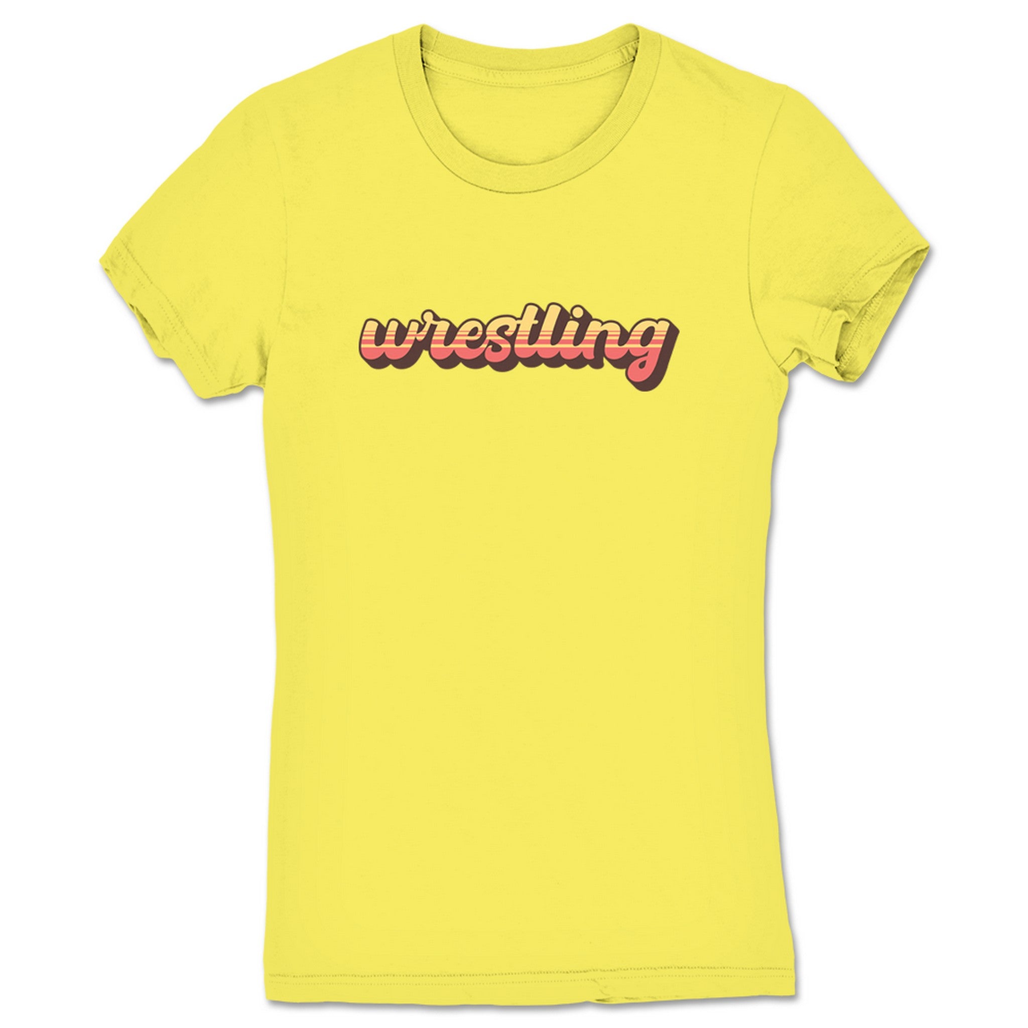 The Mr. Warren Hayes Show Vintage Wrestling Women's Tee Yellow