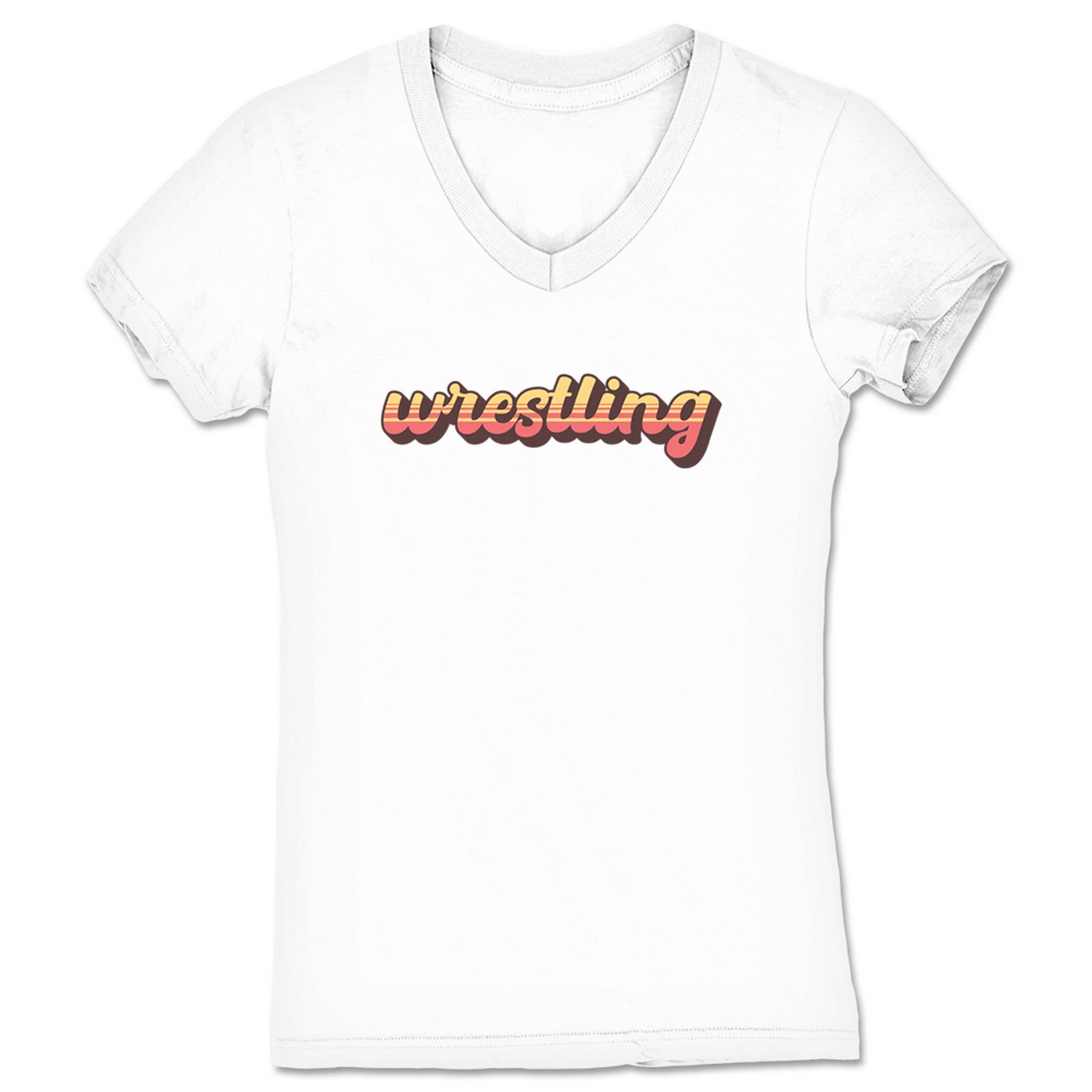 The Mr. Warren Hayes Show Vintage Wrestling Women's V-Neck White