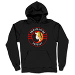 The White Hot Tag  Midweight Pullover Hoodie Black