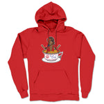 Theo Ivory  Midweight Pullover Hoodie Red