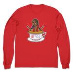 Theo Ivory  Unisex Long Sleeve Red
