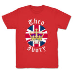 Theo Ivory  Youth Tee Red