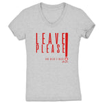 Theo Ivory  Women's V-Neck Heather Grey