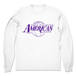 This Filipino American Life  Unisex Long Sleeve White (w/ Purple Print)