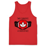 Two Canucks and a Crossface  Unisex Tank Red