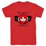 Two Canucks and a Crossface  Unisex Tee Red