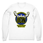 Ultimate Championship Wrestling  Unisex Long Sleeve White