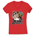 Uncanny Attractions  Women's V-Neck Red
