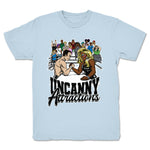 Uncanny Attractions  Youth Tee Light Blue