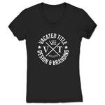 Vacated Title  Women's V-Neck Black