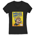 Wallace Mays x REVENGE  Women's V-Neck Black