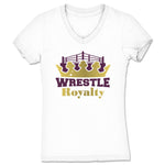 Wrestle Royalty  Women's V-Neck White