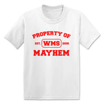 Wrestling Mayhem Show  Toddler Tee White