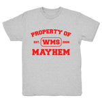 Wrestling Mayhem Show  Youth Tee Heather Grey