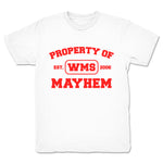 Wrestling Mayhem Show  Youth Tee White