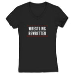 Wrestling Rewritten  Women's V-Neck Black