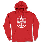 Wrestling with Classics  Midweight Pullover Hoodie Red