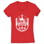 Wrestling with Classics  Women's V-Neck Red