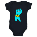 Wrestling with a Bear  Infant Onesie Navy