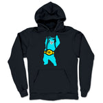 Wrestling with a Bear  Midweight Pullover Hoodie Navy