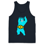 Wrestling with a Bear  Unisex Tank Navy