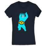 Wrestling with a Bear  Women's Tee Navy
