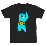 Wrestling with a Bear  Youth Tee Black