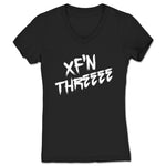 XThreeee  Women's V-Neck Black