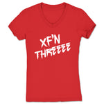 XThreeee  Women's V-Neck Red